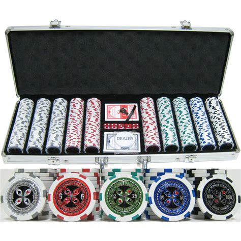 deluxe poker chip set 500 pcs